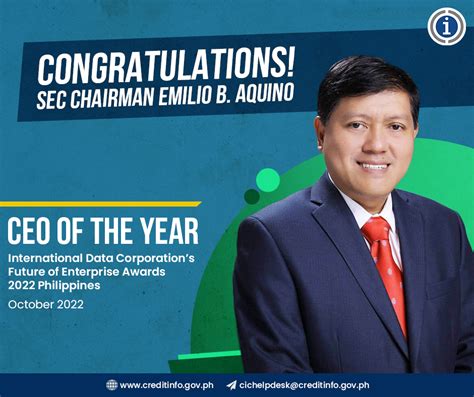 SEC Chairman Aquino named ‘CEO of the Year’ .